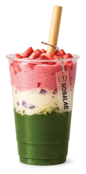 Strawberry White Choc Matcha